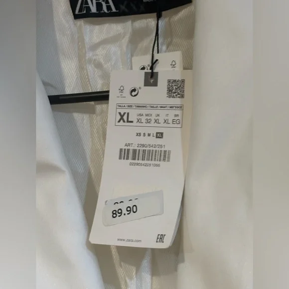 Zara Women's Cream Blazer Jacket - Picture 5 of 6